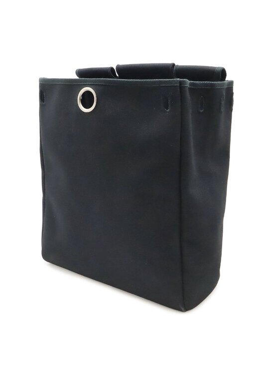 Hermes Herbag a Dos PM Backpack 2-Way Handbag Toile Officier Leather Black main image 8